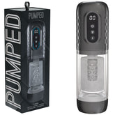 Shots Toys PUMPED SonicPull Vibrating Auto Masturbator Grey Masturbators and Strokers